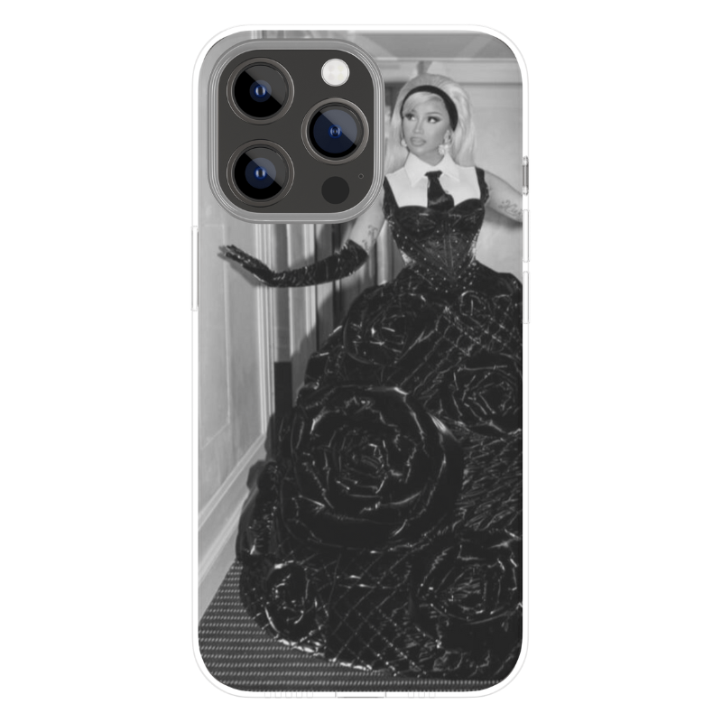 Coque avec une photo en noir et blanc de Cardi B au Met Gala 2023. Coque avec une photo en noir et blanc de Cardi B au Met Gala 2023.